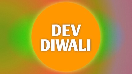Dev Diwali web banner design illustration 