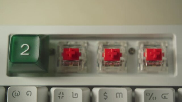 2025 year number made of keyboard keycaps