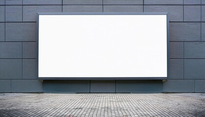 Blank Billboard Mockup on Street Wall
