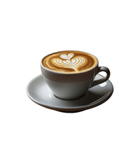 cup of coffee isolated on white background