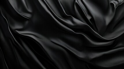 Fototapeta premium A seamless black horizontal streak across the dark backdrop, adding a sleek, refined elegance to the minimalist black canvas