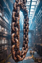 Naklejka premium Chain Hanging Ceiling Building