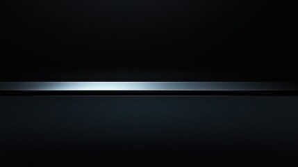 Dark black horizontal light across the black background, offering an elegant touch with sleek and minimalist precision