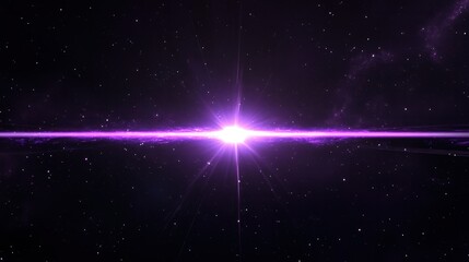 Elegant purple flare crossing the black background horizontally, with a minimalist yet sleek modern appeal