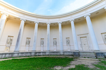 Obraz premium Old antique temple of the Three Graces in Moravia, Czech Republic.