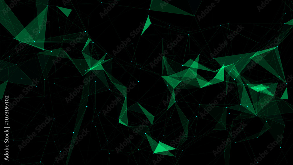 Poster vector business futuristic backdrop. network connection structure cyberspace with moving particles. 