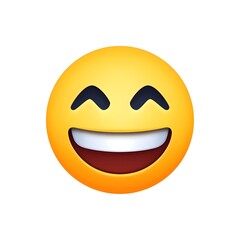 Fototapeta premium Grinning Face with Smiling Eyes Emoji 