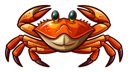  illustration of crab isolated on white background, Crab vector illustration