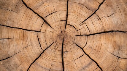 Fototapeta premium Weathered Wood Texture in Nature Macro Shot Closeup of aged wood, showing natural cracks and grain patterns outdoors, 3D illustration