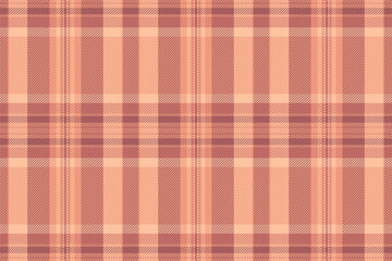 Manufacturing vector tartan fabric, realistic plaid seamless check. Diwali background texture textile pattern in red and orange colors.