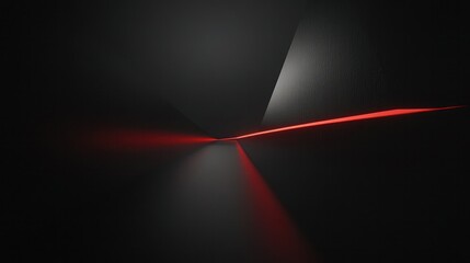 Sleek black backdrop with a sharp, elegant red horizontal flare cutting through the darkness, evoking a futuristic and stylish aesthetic