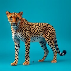 Fototapeta premium A cheetah best quality. Leopard Portrait Wild Animal Mamal wildcat big cats asia srilanka safari nature carnivore quality picture photo danger look panther 