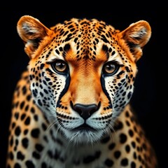 Obraz premium A cheetah best quality. Leopard Portrait Wild Animal Mamal wildcat big cats asia srilanka safari nature carnivore quality picture photo danger look panther 