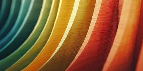 Texture of folded toned paper in minimalist style with bright colors.