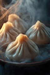 Steamed Dumplings with Smoke