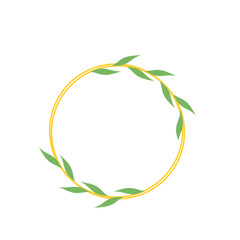 Hand drawn floral wreath. Elegant floral wreath decoration for wedding invitations, greeting cards, and romantic themed projects.
