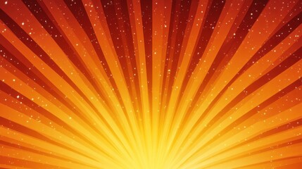 Fototapeta premium Vibrant sunburst pattern radiating in warm hues of orange and yellow.