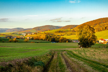 Kleiner Herbst Spaziergang vor der Haustür in Schmalkalden bei einem herrlichen Sonnenuntergang -...