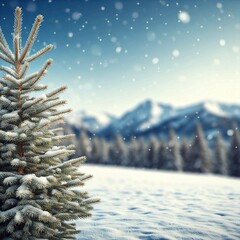 Beautiful winter backdrop concept. Xmas concept. Ai generated