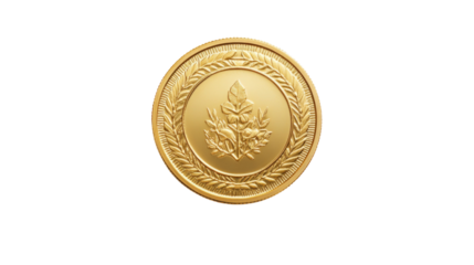 Gold coin transparent background