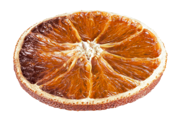 real decorative dried orange slice
