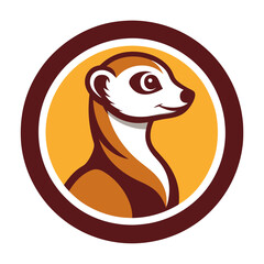 Meerkat Animal Logo Vector.