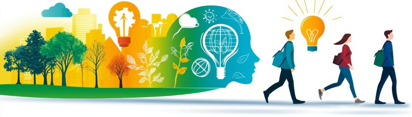 Walking Towards Wellness in a Vibrant Urban Landscape