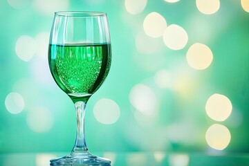 christmas, blurred background, green.generative ai