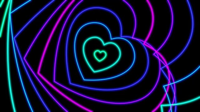 wave background animated neon waves abstract neon waves love triangle square repeat looping 4k