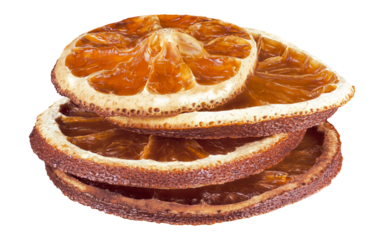 real decorative dried orange slice