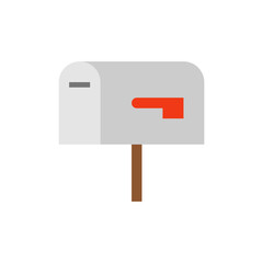 Closed Mailbox with Flag
