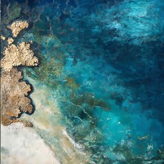 Sea and reef from the sky