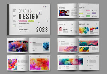 Graphic Design Portfolio Layout Design Template