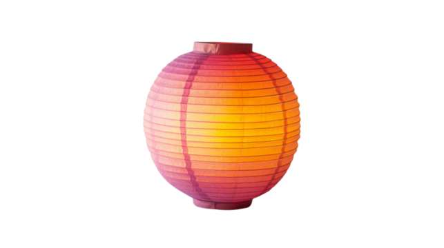 Decorative paper lantern transparent background
