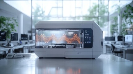 Obraz premium Advanced technology in a modern laboratory setting with innovative equipment