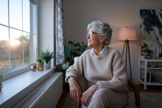 The  senior portrait of person is sitting.