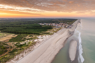 Quend-Plage et les dunes du Marquenterre (vue aérienne)