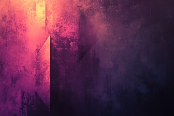 Obraz premium Minimalist design with smooth geometric lines, soft gradients, and faint glowing accents on a textured dark surface.