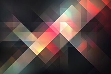 Simple geometric wallpaper with calming colors, soft transitions, and delicate illumination on a dark background.