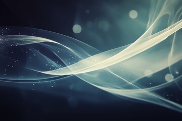 Elegant wallpaper featuring clean shapes, calming hues, and subtle light effects on a dark backdrop.