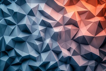 Fototapeta premium Simple geometric wallpaper with calming colors, soft transitions, and delicate illumination on a dark background.