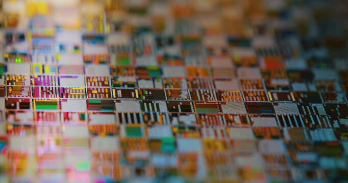 Silicon semiconductor wafer close-up. In electronics, a wafer also called a slice or substrate is a thin slice of semiconductor, a crystalline silicon, used for the fabrication of integrated circuits