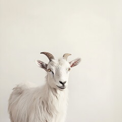 Obraz premium goat on a white background.