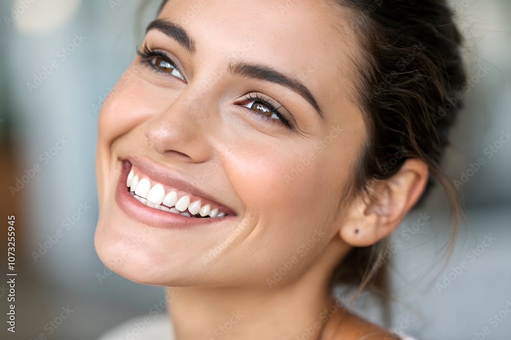 Wall mural dentist, white teeth, bright teeth, pearl teeth, implant, dental aesthetics, zirconium, teeth, denta