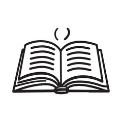 open book with bookmark