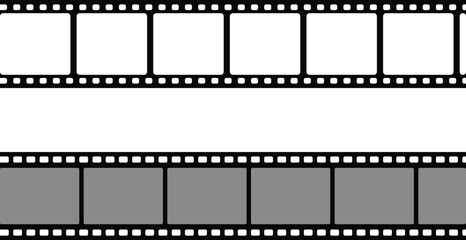 Set of film strip vector illustrations
