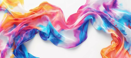 Obraz premium colorful cloth wave background, fabric, tie dye 14
