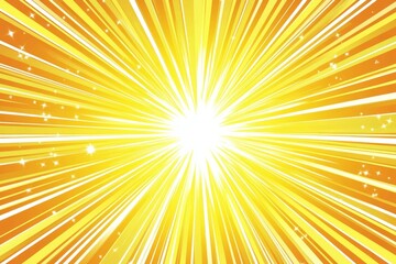 Dynamic comic style yellow burst background