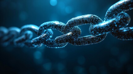 A blockchain firm partnering with a telecom company to enhance network security, representing blockchain's role in cybersecurity. Concept of cybersecurity