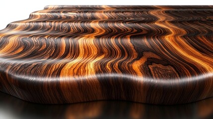 A close-up of a beautifully patterned wooden surface showcasing rich textures and colors.